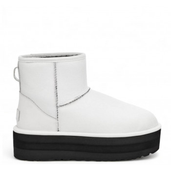UGG Classic Mini Platform Leather White