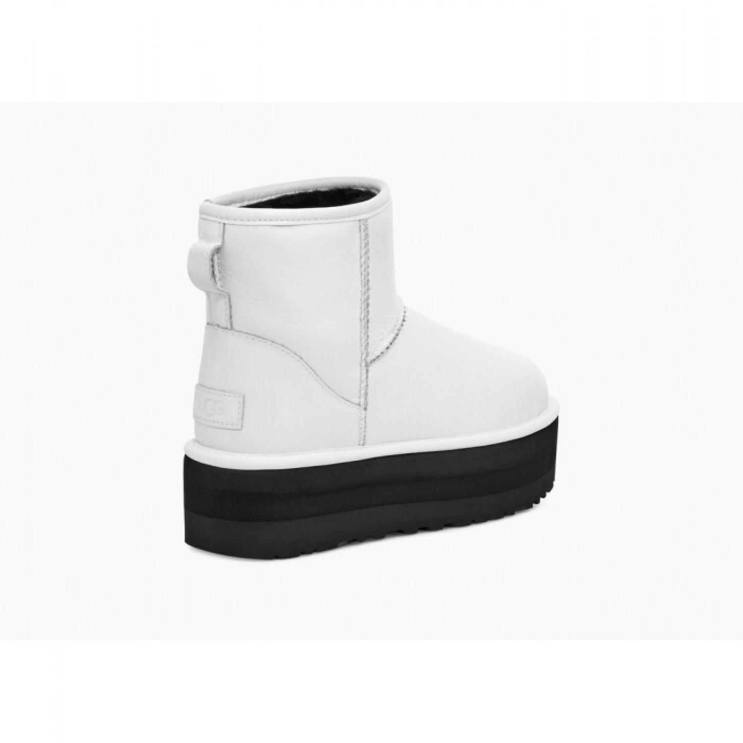 UGG Classic Mini Platform Leather White