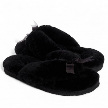 UGG Fluff Flip Flop Black