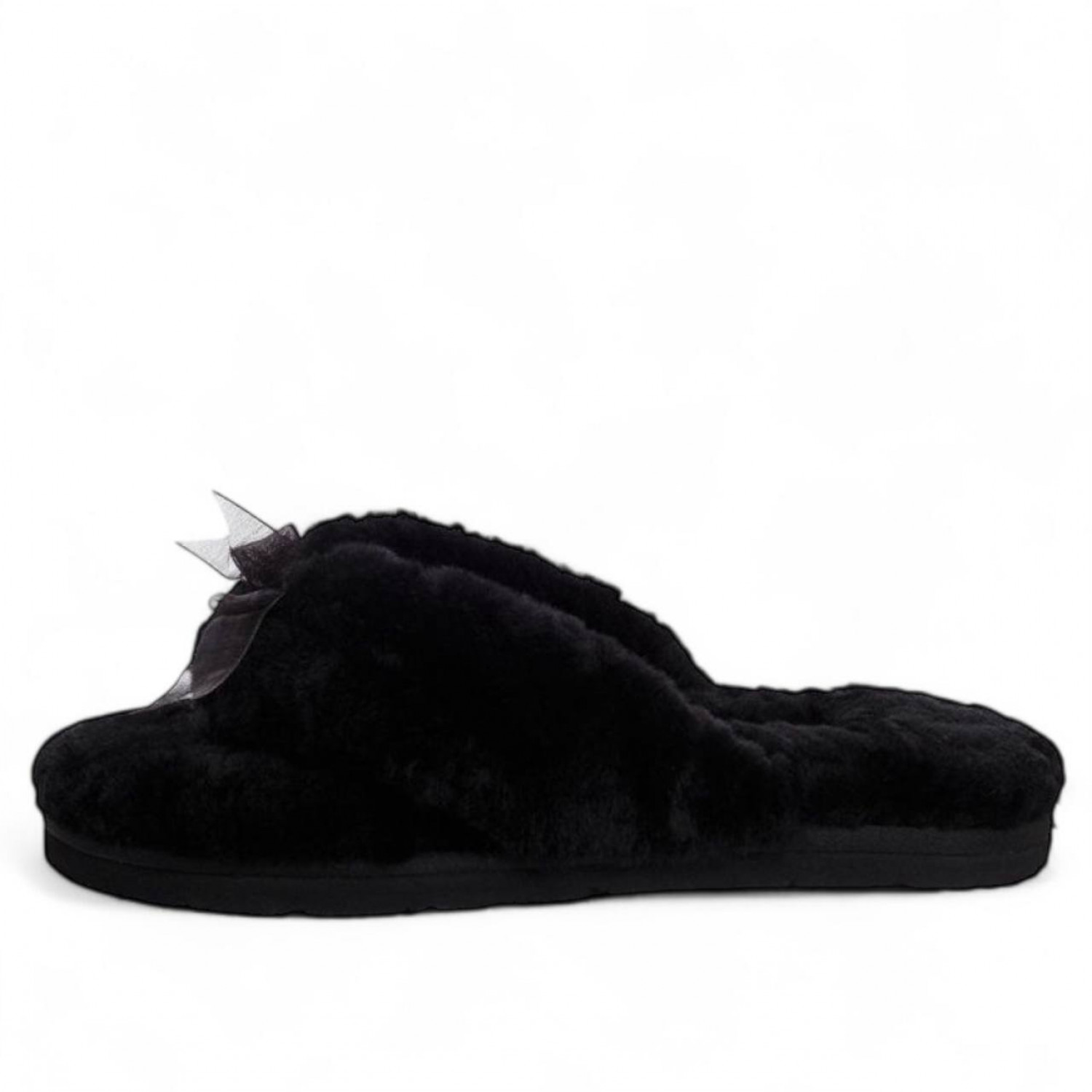 UGG Fluff Flip Flop Black