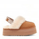 UGG Funkette Suede Platform Chestnut