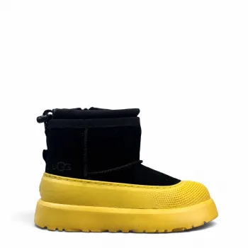 UGG  Детские Mini ZIP Hybrid - Black/Yellow